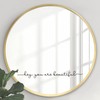 Beautiful Mirror Decal Vinyl Decal, Bedroom Wall Decals, Mirror Sticker