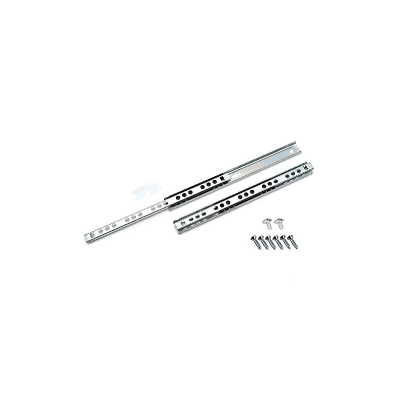 Ball Bearing Drawer Runners Groove Slides, H-17mm L-246mm (1 Pair)