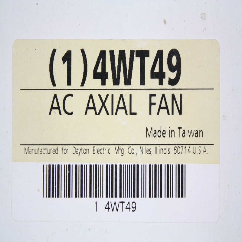 Dayton 4Wt49 Fan, Axial, 55 Cfm, 115 V