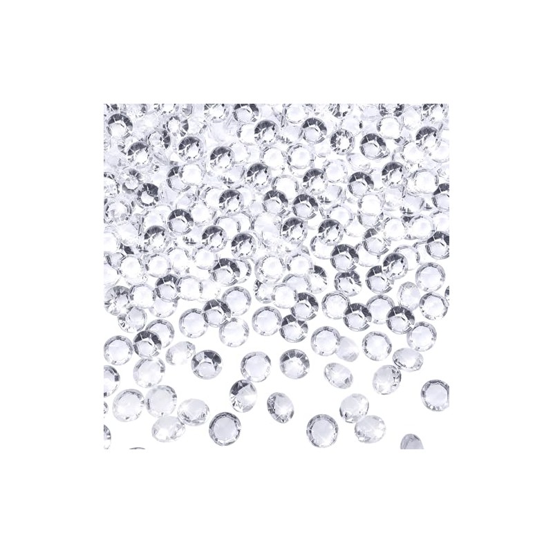TOAOB - 5000 cristales de 4,5 mm, acrílico transparente para