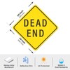 Anobell Dead End Sign 24 x 24 Inches Reflective Aluminum