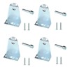 4pcs Hold Down Brackets with Install scews Metal Blinds Down