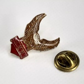 Kawasaki Motor Cycles Eagle Bar Shield 1" Vintage Lapel Pin Pinback Buttons