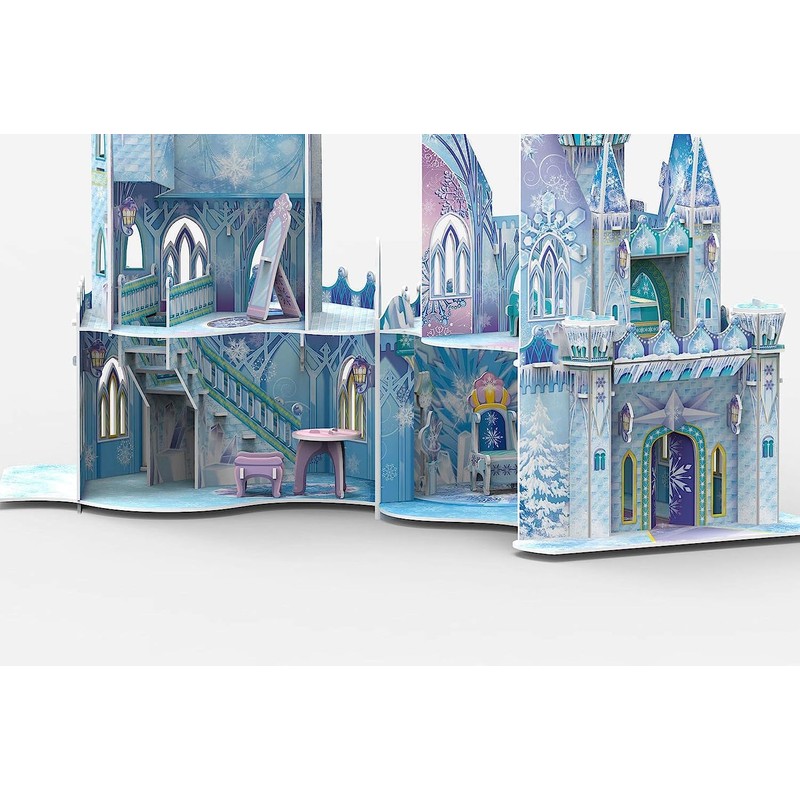 Brigamo Magic Elsa Ice Palace Dollhouse Castle for Craft &
