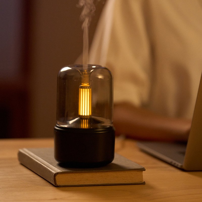 Candlelight Essential Oil Diffuser Plastic with 120ml Water Tank USB
