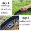 Landscape Edging Spikes, 8 inch Edging Spikes for Landscaping, Flower