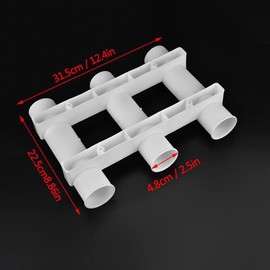 Fishing Rod Holder 3 Tubes Boat Rod Holder Pole Racks for Boat Yacht Side Mounted Home Rods Storeage Heavy Duty