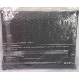 Mary Kay Travel Folding Makeup Mirror with Tray and Mesh Bag Black New