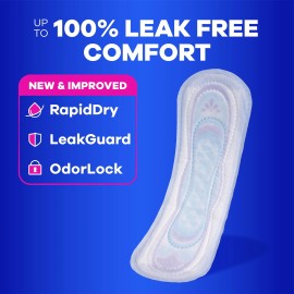 Unbranded Always Ultra Thin Pads Without Wings, Size 2, Long Super Absorbency, 40 CT