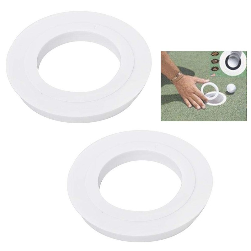 Pack of 2 Golf Putting Green Hole Cup Ring Training