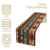 Aztec Table Runner,Ethnic Style Design Geometric Table Runners Dresser Scarves