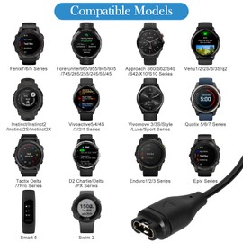 Charger for Garmin Watch with Charging Cable Replacement (1 m)