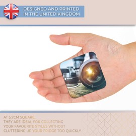 Destination Vinyl ltd Fridge Magnet - DSLR Camera Lens Photography 24065