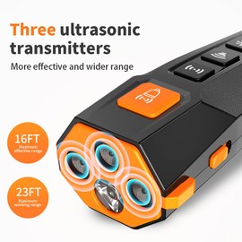 2025 new upgraded Dog Bark Deterrent Devices Long Range Ultrasonic Rechargeable Anti-Barking Device Correct Your Dog's Bad Behavior Better Than Shock Collars or Dog Training Collars with free clicker