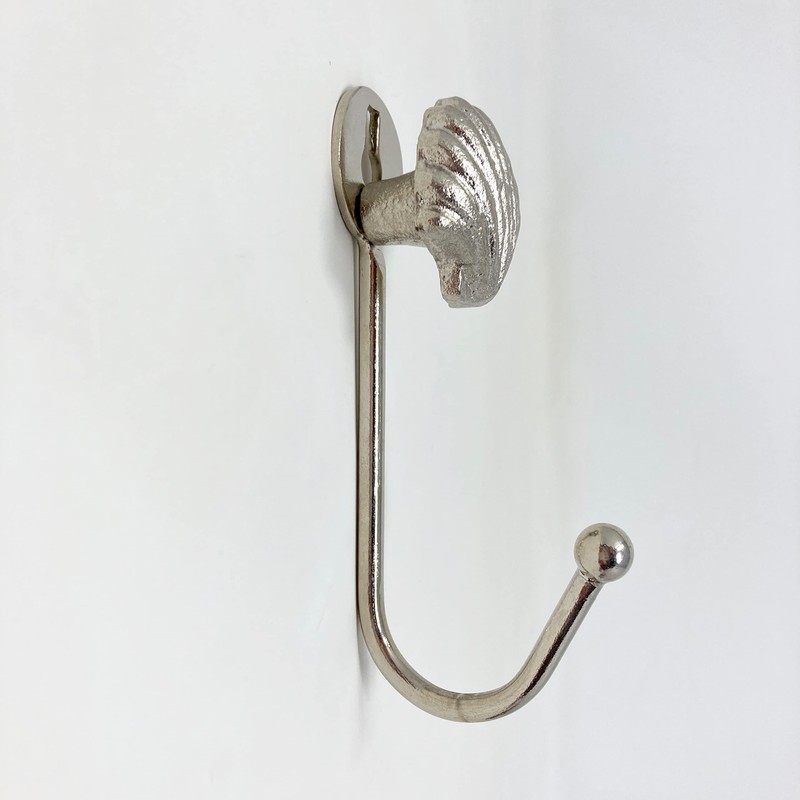 Knobs By Blossom Silver Sea-Life Marine Nautical Hooks (8. Small