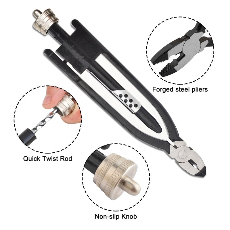 Gunpla 9 Inch Safety Wire Twisting Plier with Automatic Spring