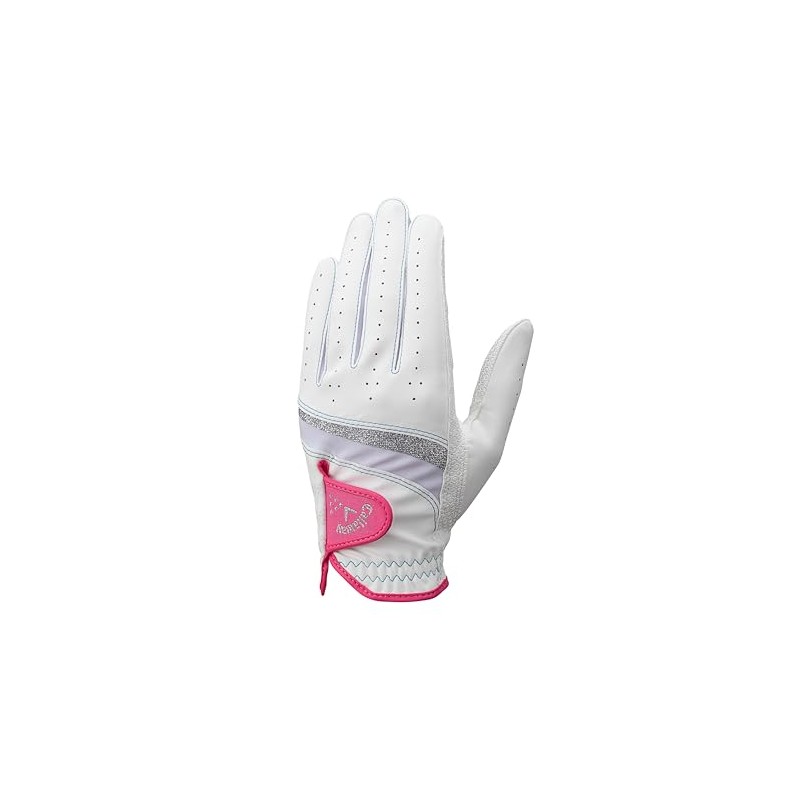 Callaway Style DUAL WMS WHT/PNK 18 25 Gloves 7.1 inches
