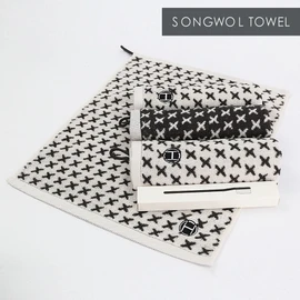Songwol Towel Hotel Collection / 송월타올 호텔컬렉션 엑스34 고리타월/주방타월 3장, 회색 3장