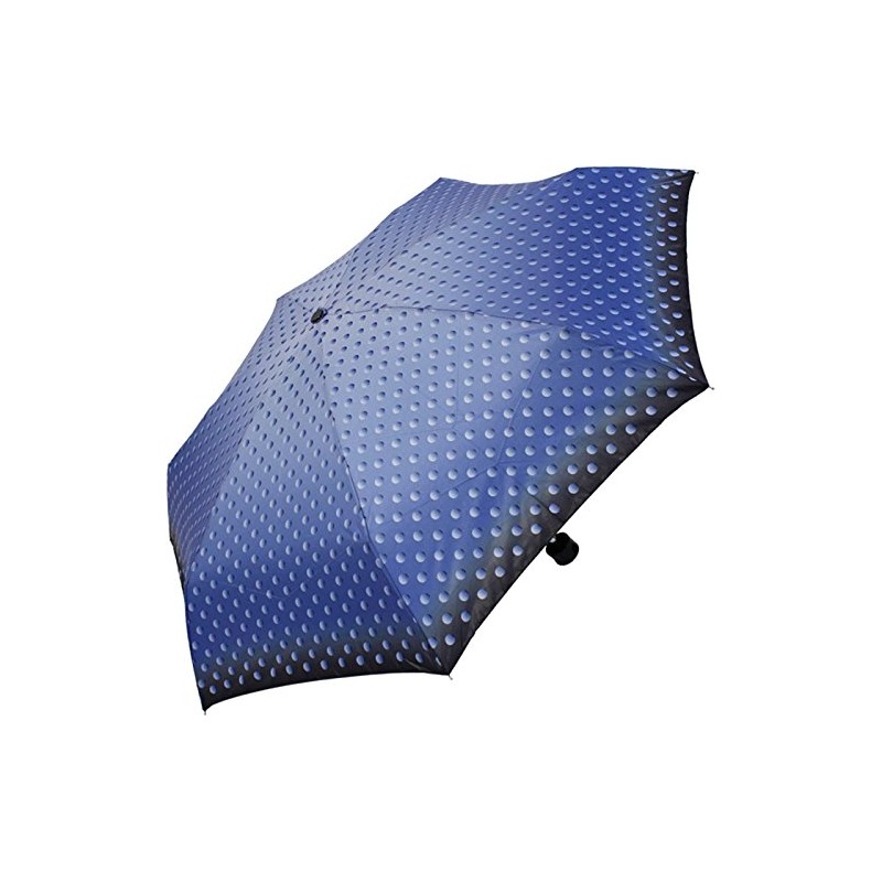 Cachemir Mini Pocket Umbrella Stable Stormproof Dots, blue, Super mini
