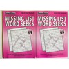 Issue numbers 91 and 92 of MISSING LIST Word Search