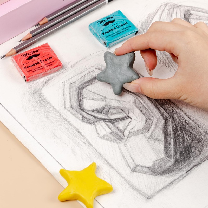 Mr. Pen- Kneaded Eraser, 18 Pack, Blue, Kneaded Erasers for