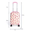 Itzy Ritzy Toddler Suitcase with Adjustable Handle, 360-Degree Spinner Wheels,