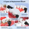 Dental Polisher Attachment, 5 Multifunctional Replacement Heads for Wbbrbbr Teeth