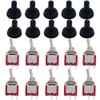 mxuteuk 10pcs Mini Toggle Switch SPST 2 Position 2 Pin