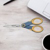 Westcott Titanium Bonded Non Stick Scissors, 7" Straight,Grey/Yellow