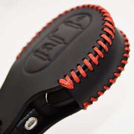Handmade Stitching Leather Key Cover for Mini Cooper F55 / F56 Hatch / F54 Clubman / F57 Cabrio 2015+