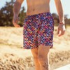 Pampling Men's Swimming Trunks with Original Motifs, Swimsuits with Side