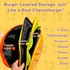 Cheeseburger Backpack, Hamburger Burger - Novelty Funny Yellow Casual Daypack,