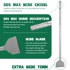 MonkeyKingBar-SDS Max Bits Flat Chisel 24"X3"(600 * 75MM) Long shank-