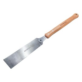 Faithfull Double Sided Pull Saw 250mm (10in) - Japanese Style Hand Saw, Flexible SK5 Steel Blade with 12-7/18 Triple-Ground Teeth TPI & FSC Wooden Handle for Fine Woodworking, Joinery & Flush Cuts