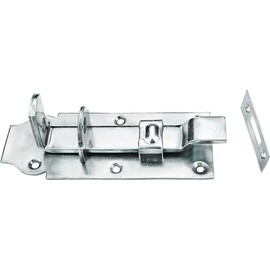 Connex DYB2206011 60 x 160 mm Blue Zinc Plated Lock Bolt 60 x 160 mm Offset with Strike Plate / Door Latch / Sliding Lock / Handle for Locking / Door Lock / Fitting / DYB2206011
