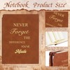 CCCYMM 8 Pcs Thank You Gifts Notebook Inspirational A5 Leather