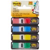 Post-it Flags, 35/Dispenser, 4 Dispensers/Pack.47 in Wide, Assorted Primary Colors
