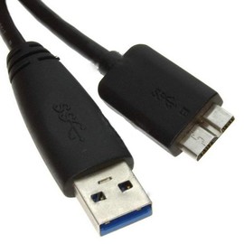 BUSlink BUC3A-MB120 Black 4ft Micro USB 3.0 Cable A to Micro B for Seagate Goflex/Back Up Plus/Expansion Series Portable External Hard Drives
