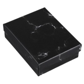 Marble Gift Box x16 Black Jewellery Box - Square Gift Box Set Cardboard Gift Display Box - Gifting for Weddings, Christenings, Parties, Christmas and Much More - by TRIXES