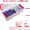 MewVeer 8 Pack Trading Card Storage Box for Top Loader,