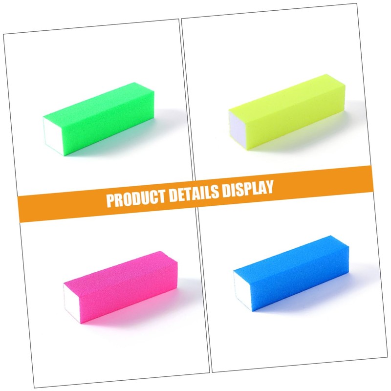 minkissy Nail Art 12pcs Manicure Files Nail Buffing Blocks Sponge