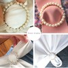 Decixde 4PCS Scarf Ring Clip Shirt Clip T-shirt Ties Clips