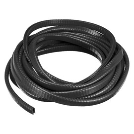 uxcell U Channel Edge Trim, 16.4ft Length Rubber Guard Seal Strip Edge Protector Fit for 1-2.5mm Edge, (15/64" W x 25/64" H) Black