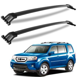 Wonderdriver Roof Rack Cross Bars Compatible with Honda Pilot 2009-2015 with Side Rails, Heavy Duty 200lb Aluminum Crossbars Rooftop Cargo Bag Kayak Luggage Carrier Canoe Kayak Cargo Accessories