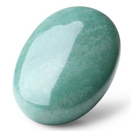 MAIBAOTA Green Aventurine Healing Crystal Gemstones Pocket Polished Gifts Oval Shape Reiki Spiritual Energy Nature Crystals for Women Men Relief Balancing Stress Divination Meditation