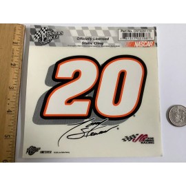 Winner’s Circle Winners Circle Tony Stewart, #20, NASCAR Window Glass Static Cling, New/NOS.