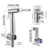 Home Handheld Bidet Baby Toilet Set, Stainless Steel Dual Function