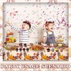 ORNACELE 2PCS Thanksgiving Fall Tablecloth Disposable - 108" × 54",
