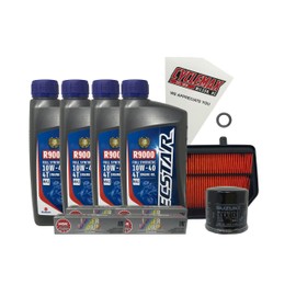 Cyclemax Full Synthetic Tune Up Kit with Spark Plugs compatible with 2017-2022 Suzuki GSX-R-1000