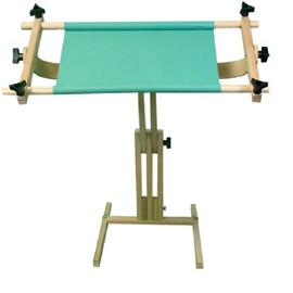 Frank A. Edmunds Sticher's Wonder! Adjustable Craft Stand with Split Rail Scroll Frame, 6115